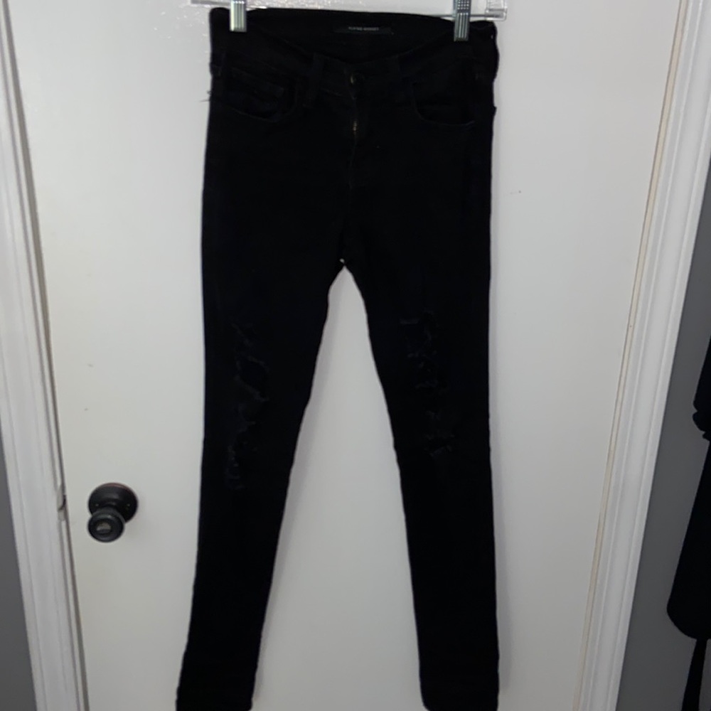 Flying Monkey black distressed jeans. Size 23
